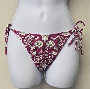 Cia maritima Floral Paisley bikini bottom Purple L